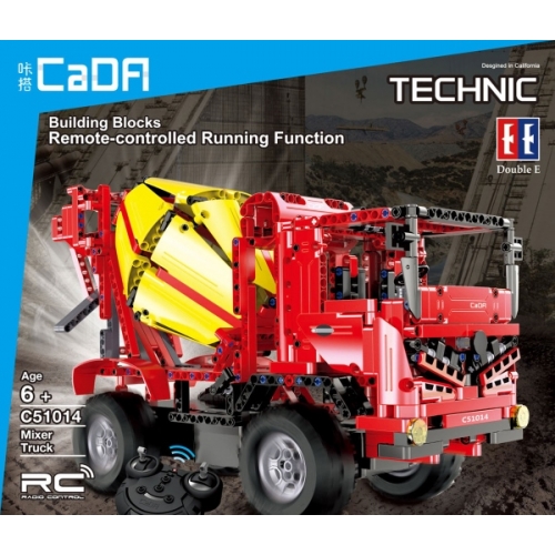 Klocki CADA 2w1  Betoniarka Podnośnik  814 el Zdalnie sterowany